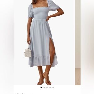 Reformation Blue Midi Dress